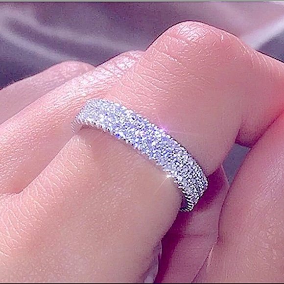 💍New Simulated💎Sterling Silver Cubic Zirconia 💍 - Picture 4 of 4